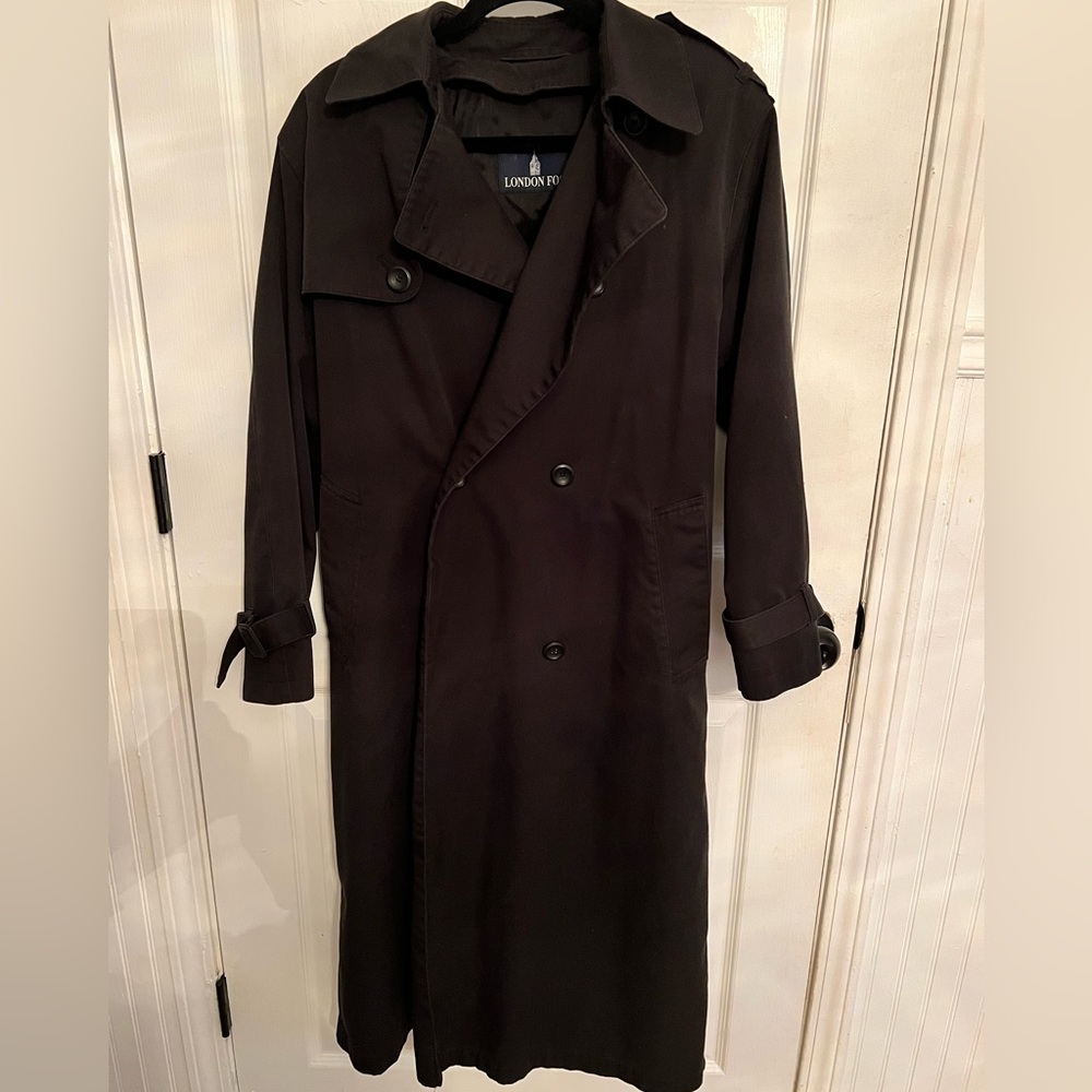 London Fog double breasted trench coat